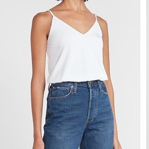 Express V-Neck Cami Thong Bodysuit